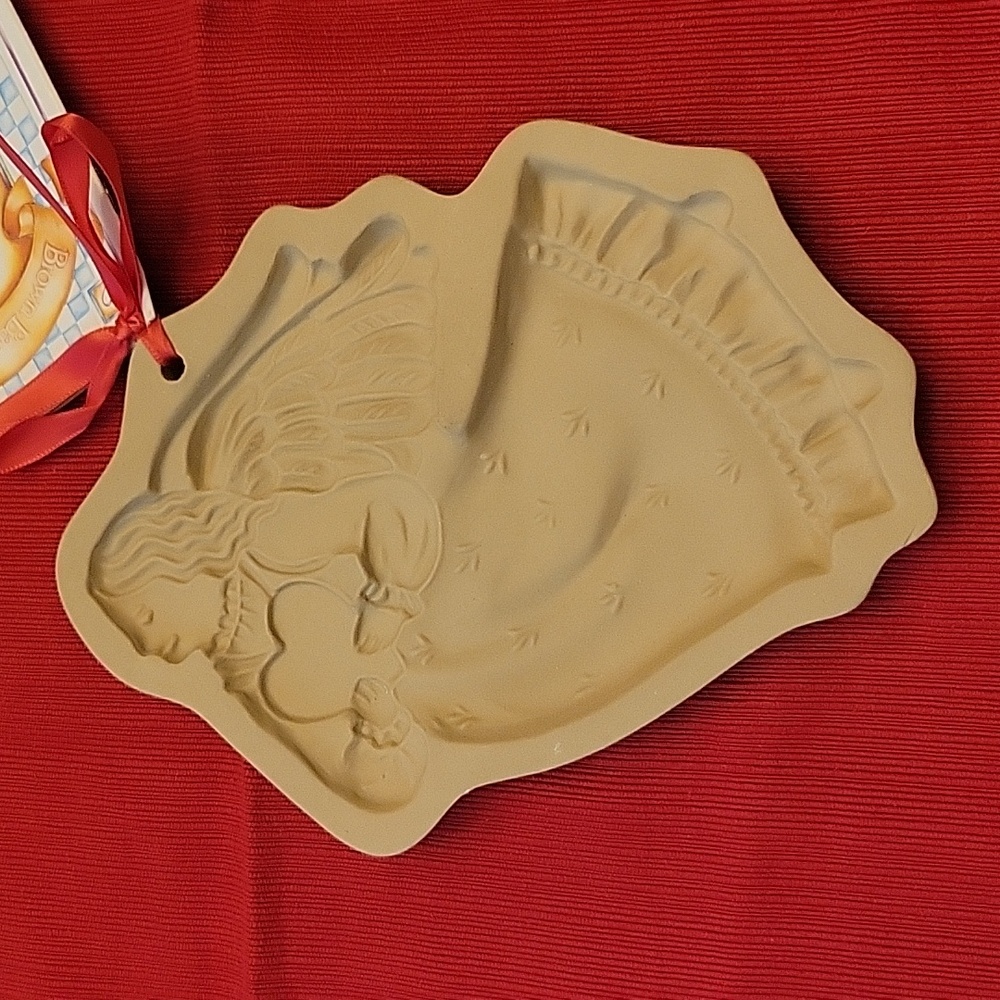 Brown Bag Cookie Mold Angel with heart